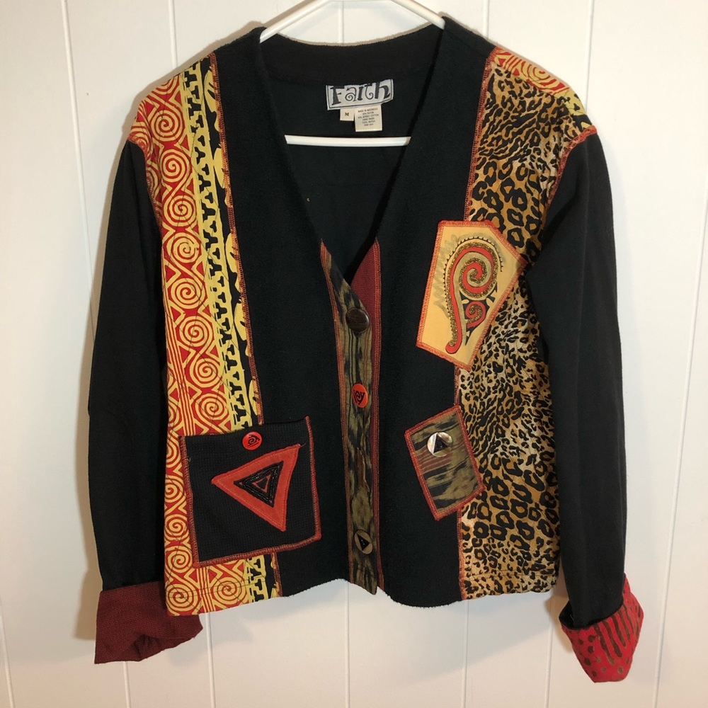 Faith Embellished Artsy Blazer Medium